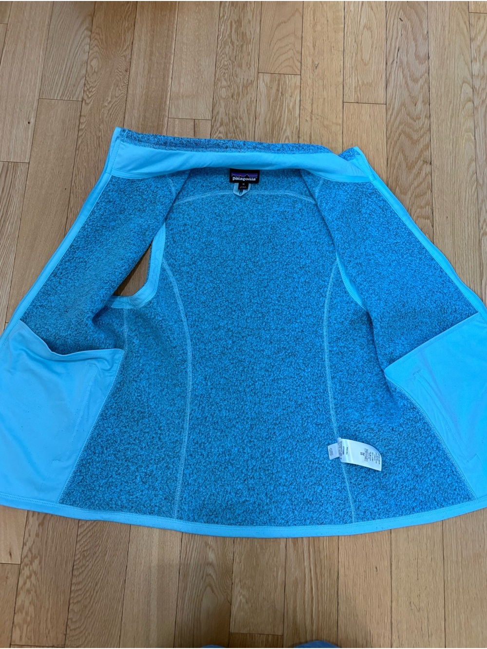 Patagonia Better Sweater Fleece Vest M Turquoise Blue Knit Gorpcore Layering - Picture 9 of 11
